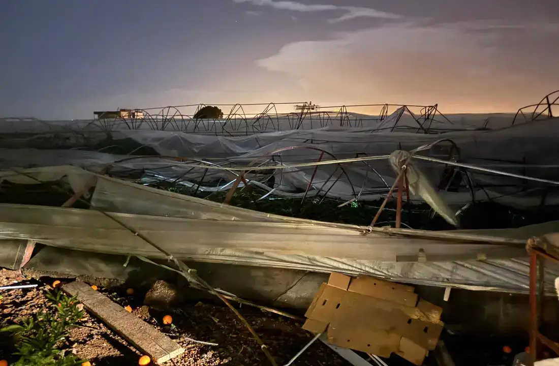Fırtına ve Hortum Seraları Yıktı, Yollar Göle Döndü 19